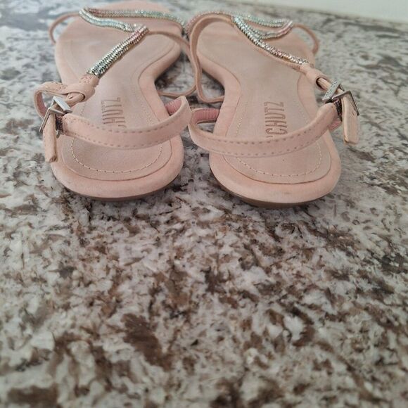 Schutz rosa pink suede sandals size 7B - Picture 4 of 8